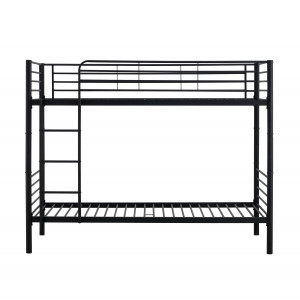 LOFTY modern emeletes ágy – fekete – 2 × 90 × 200 cm