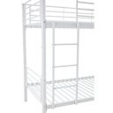 LOFTY modern emeletes ágy – fehér – 2 × 90 × 200 cm