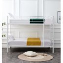 LOFTY modern emeletes ágy – fehér – 2 × 90 × 200 cm