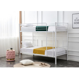 LOFTY modern emeletes ágy – fehér – 2 × 90 × 200 cm