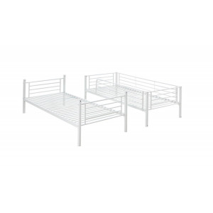 LOFTY modern emeletes ágy – fehér – 2 × 90 × 200 cm