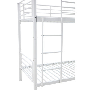 LOFTY modern emeletes ágy – fehér – 2 × 90 × 200 cm