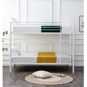 LOFTY modern emeletes ágy – fehér – 2 × 90 × 200 cm