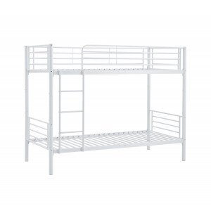 LOFTY modern emeletes ágy – fehér – 2 × 90 × 200 cm