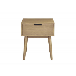 GRAIN modern éjjeliszekrény fiókkal – natúr – 45 cm
