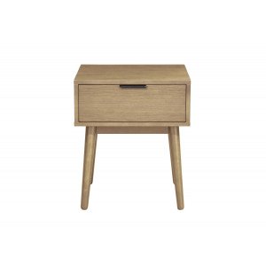 GRAIN modern éjjeliszekrény fiókkal – natúr – 45 cm Éjjeliszekrények