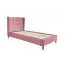 BLUSH modern kárpitozott ágy – rózsaszín – 90 × 200 cm