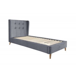 BLUSH modern kárpitozott ágy – szürke – 90 × 200 cm 90 cm