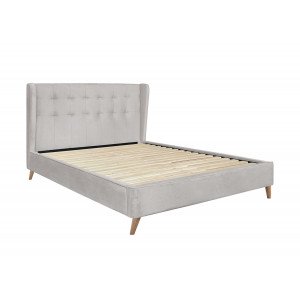 BLUSH modern kárpitozott franciaágy – bézs – 160 × 200 cm