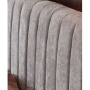 LINE modern kárpitozott franciaágy – világosszürke / fekete – 160 × 200 cm