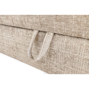 LOUNGE modern kontinentális franciaágy beépített matraccal – bézs – 160 × 200 cm