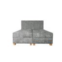 LOUNGE modern kontinentális franciaágy beépített matraccal – szürke – 160 × 200 cm