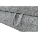 LOUNGE modern kontinentális franciaágy beépített matraccal – szürke – 160 × 200 cm