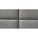 PANORAMA modern kárpitozott éjjeliszekrény 2 fiókkal – szürke – 50 cm