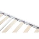 LOOP dekoratív fém ágy – fehér – 90 × 200 cm