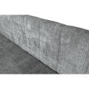 SNOOZE kárpitozott ágy beépített matraccal és ágyneműtartóval – szürke – 90 × 200 cm