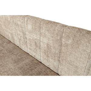 SNOOZE modern kárpitozott ágy beépített matraccal és ágyneműtartóval – bézs – 90 × 200 cm