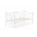 LACE dekoratív fém ágy – fehér – 90 × 200 cm