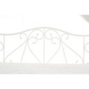 LACE dekoratív fém ágy – fehér – 90 × 200 cm