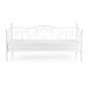 LACE dekoratív fém ágy – fehér – 90 × 200 cm