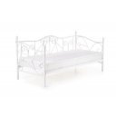 LACE dekoratív fém ágy – fehér – 90 × 200 cm