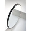 GLAM modern fésülködőasztal tükörrel – fehér / fekete – 80 cm