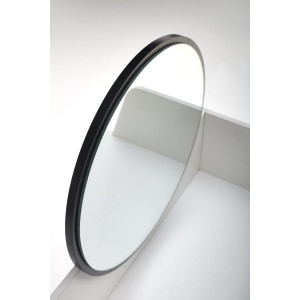 GLAM modern fésülködőasztal tükörrel – fehér / fekete – 80 cm