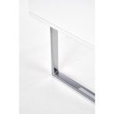 GLOSS modern íróasztal 2 fiókkal – fehér / króm – 120 cm