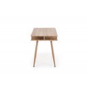 NORDIC modern íróasztal fiókkal és polcokkal – tölgy / fehér – 120 cm