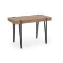 CRAFT modern loft íróasztal fiókkal – méz dió / fekete – 110 cm