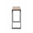 SLIM modern loft konzolasztal – arany tölgy / fekete – 90 cm