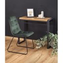SLIM modern loft konzolasztal – arany tölgy / fekete – 90 cm