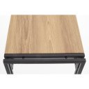 SLIM modern loft konzolasztal – arany tölgy / fekete – 90 cm
