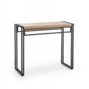 SLIM modern loft konzolasztal – arany tölgy / fekete – 90 cm