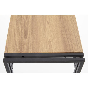 SLIM modern loft konzolasztal – arany tölgy / fekete – 90 cm