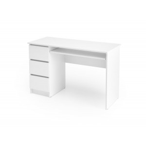 STUDY modern íróasztal 3 fiókkal – fehér – 120 cm