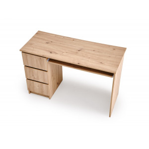 STUDY modern íróasztal 3 fiókkal – Artisan tölgy – 120 cm