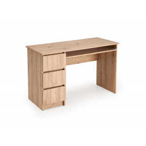 STUDY modern íróasztal 3 fiókkal – Artisan tölgy – 120 cm
