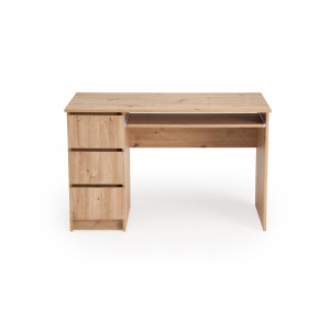 STUDY modern íróasztal 3 fiókkal – Artisan tölgy – 120 cm