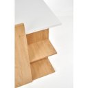 SHELF modern íróasztal polcokkal – arany tölgy / fehér – 122 cm