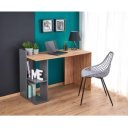 SHELF modern íróasztal polcokkal –  tölgy / antracit – 122 cm