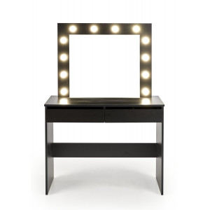 SPOTLIGHT modern fésülködőasztal LED világítással – fekete – 94 cm