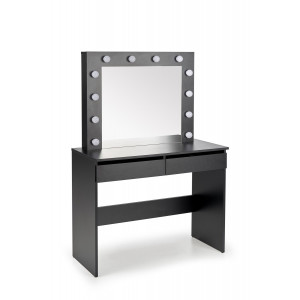 SPOTLIGHT modern fésülködőasztal LED világítással – fekete – 94 cm