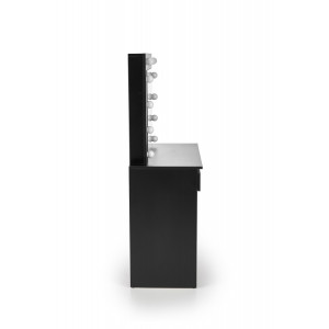 SPOTLIGHT modern fésülködőasztal LED világítással – fekete – 94 cm
