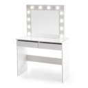 SPOTLIGHT modern fésülködőasztal LED világítással – fehér – 94 cm