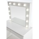 SPOTLIGHT modern fésülködőasztal LED világítással – fehér – 94 cm