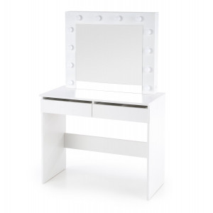 SPOTLIGHT modern fésülködőasztal LED világítással – fehér – 94 cm