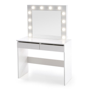 SPOTLIGHT modern fésülködőasztal LED világítással – fehér – 94 cm