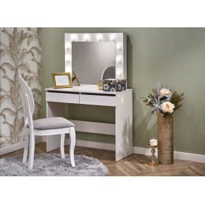 SPOTLIGHT modern fésülködőasztal LED világítással – fehér – 94 cm