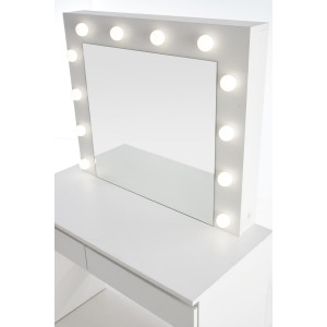 SPOTLIGHT modern fésülködőasztal LED világítással – fehér – 94 cm